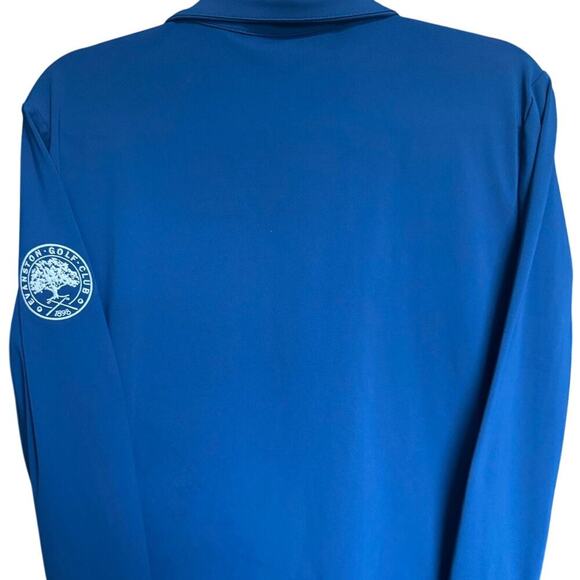 Redvanly Hubbard Quarter Zip Pullover Tuxedo Stripe Blue Red White Size Small - Picture 9 of 15